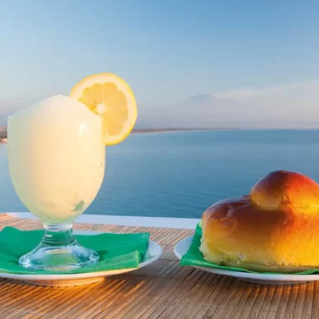 Γρανίτα λεμόνι στην Ορτυγία