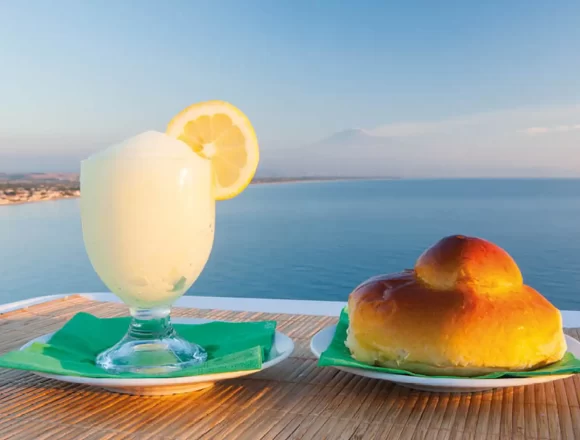 Γρανίτα λεμόνι στην Ορτυγία